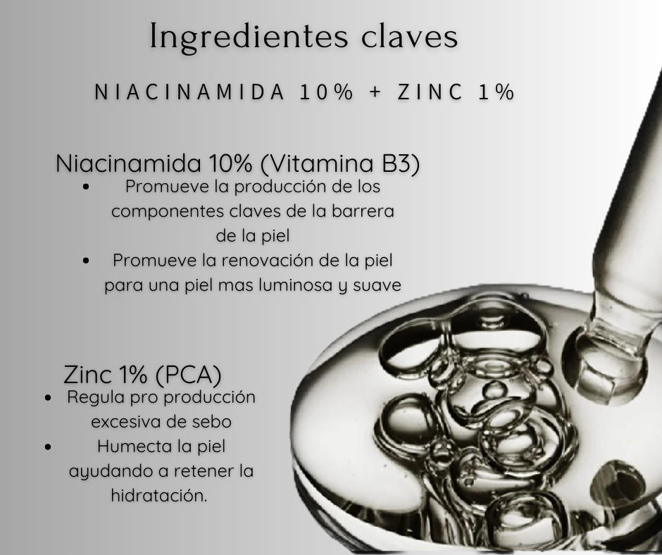 Niacinamida + Zinc The Ordinary